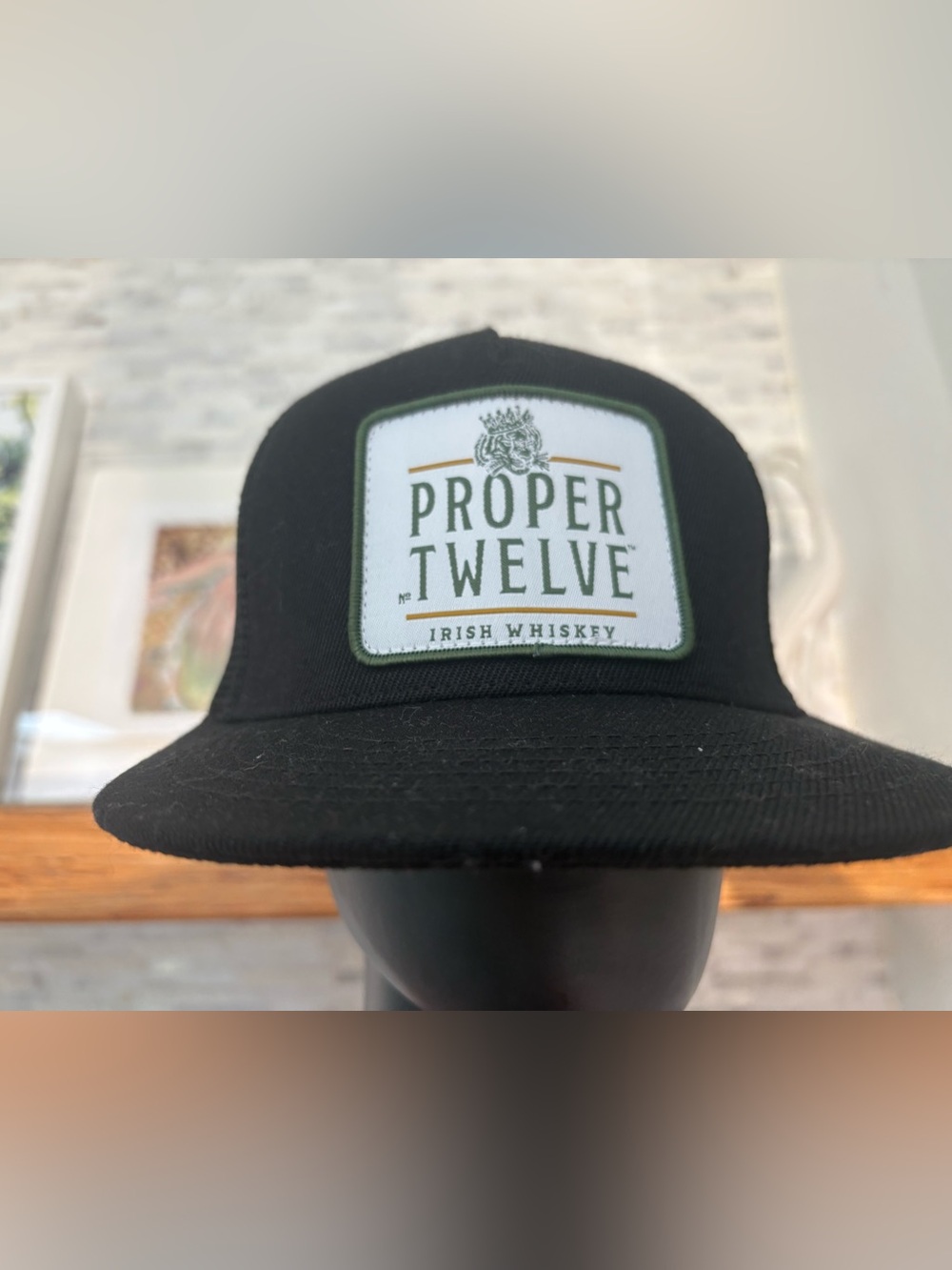 Proper Twelve Irish Whiskey Patch Black Hat